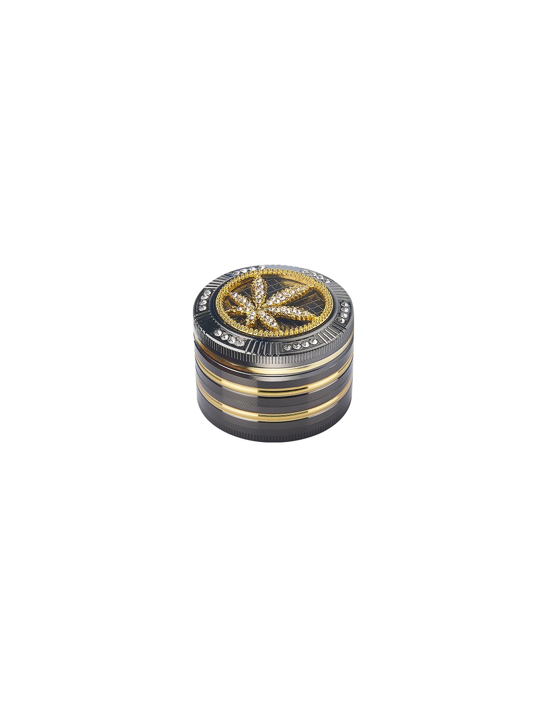 4 part bling bling grinder leaf 50mm (1)