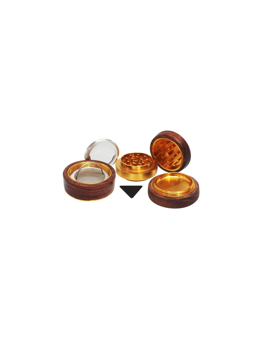 hq 4 part rosewood flower grinder 60x60mm