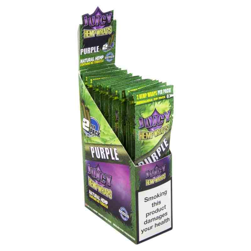 juicy jays hemp blunt wraps purple 25 uds de 2 blunts